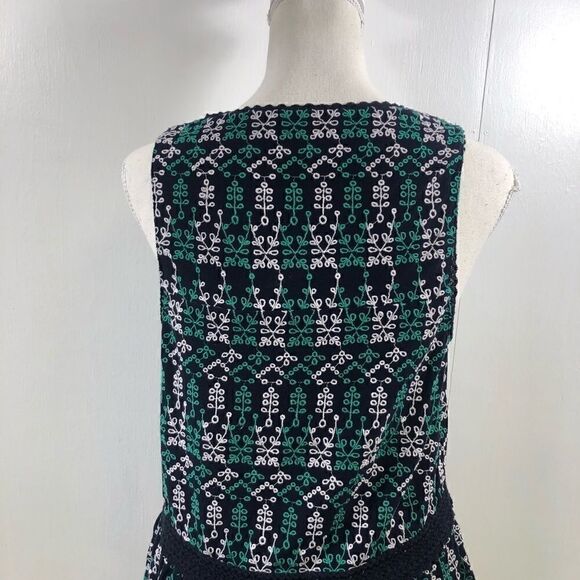 Maeve Cammie Embroidered Peplum Blouse Size S - Picture 5 of 9